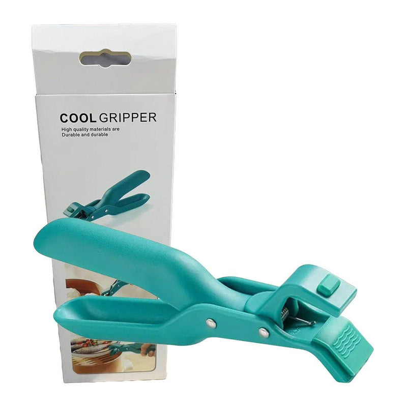 2PCS Anti Slip Silicone Heat Resistant Plate Bowl Clip Holder Kitchen Tool - Green