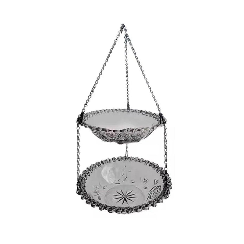 Outdoor Hanging Bird Feeder Bath Garden Patio Decoration for Attracting Birds - Purple