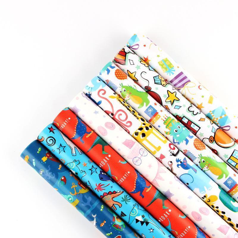 20pcs Cute Animal Cartoon Gift Wrapping Paper for Toys Bookskin and Crafts - Birthday Gift-20PCS