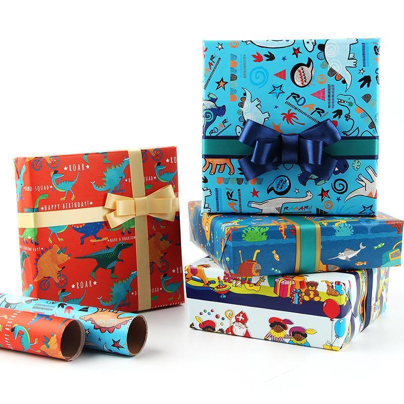 20pcs Cute Animal Cartoon Gift Wrapping Paper for Toys Bookskin and Crafts - Birthday Gift-20PCS