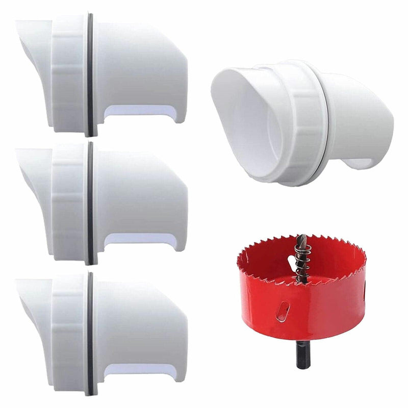 Poultry DIY Port PVC Gravity Fed Chicken Feeder for Hen Coop Farm Bucket Kit - 1 PC Hole Saw