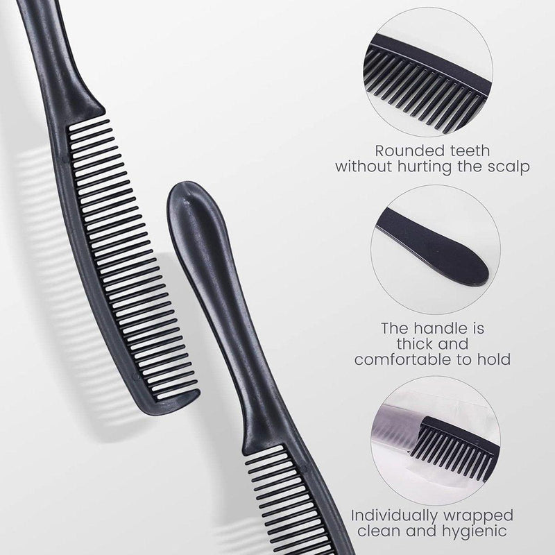 50PCS Individually Wrapped Combs for Hotel Guesthouse and Restaurant Bathroom - Blue