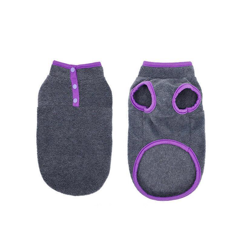 XS Pet Dog Puppy Winter Warm Fleece Jumper Vest Coat Jacket Apparel Clothes - Green