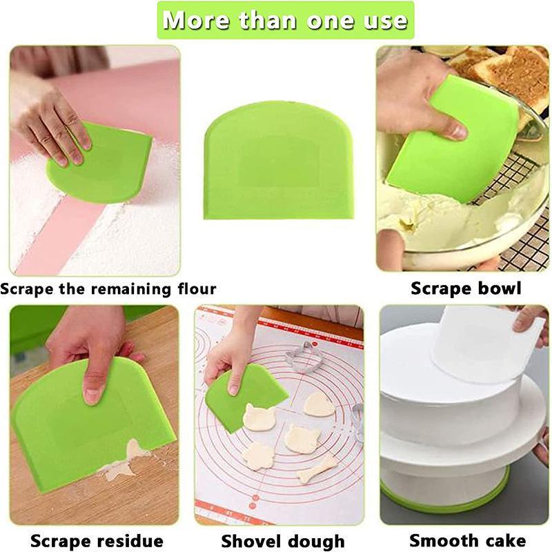 Baker Dough Scraper Sourdough Pizza Cake Pastry Bread Cutter Slicer Cutting Tool