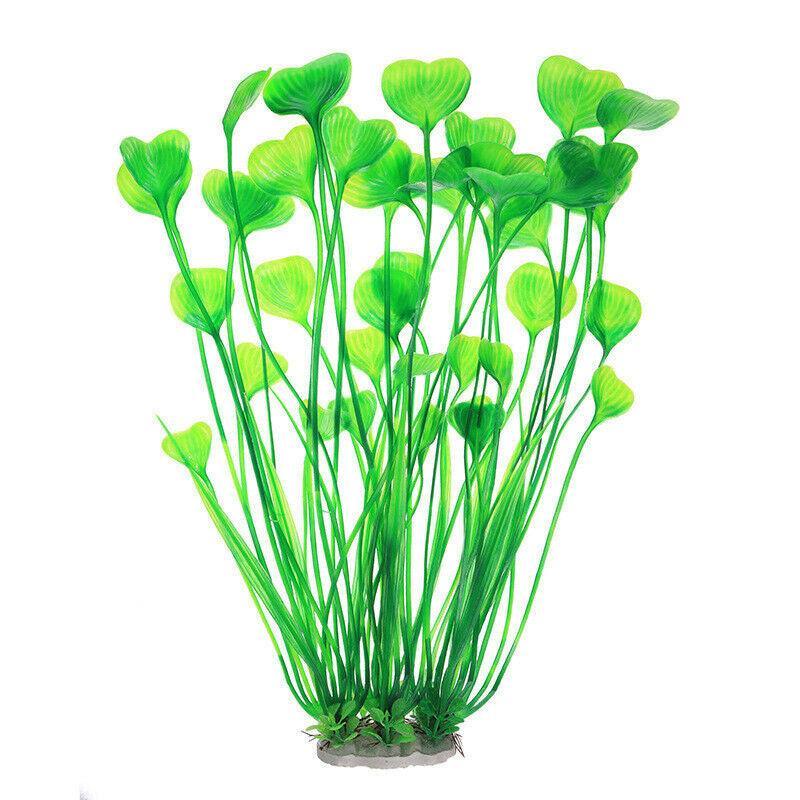 Aquarium 40cm Artificial Simulation Water Plants Fish Tank Plant Grass Decor - Pink