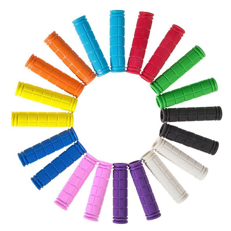 Rubber Grips For Bmx Mtb Cycle Road Mountain Bike Scooter Bicycle Handle Bar - Red