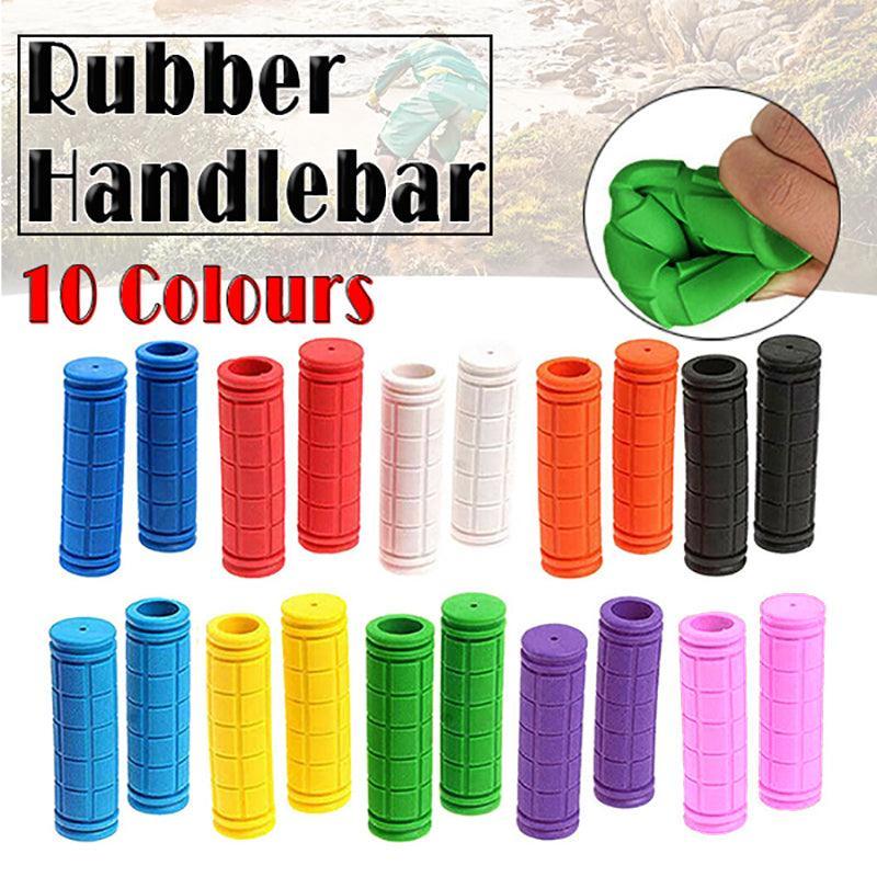 Rubber Grips For Bmx Mtb Cycle Road Mountain Bike Scooter Bicycle Handle Bar - Yellow