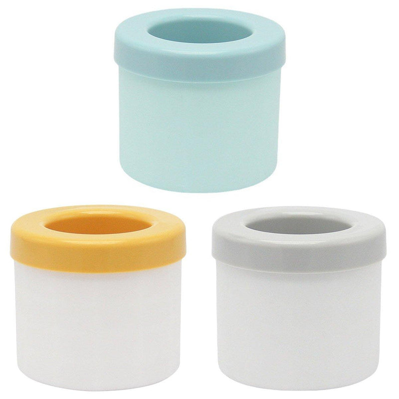 Silicone Ice Cube Tray Mould Ice Box Compartment Bucket for Easy Ice Making - Blue