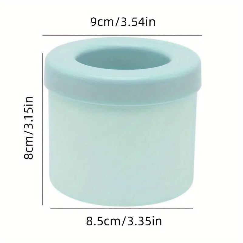 Silicone Ice Cube Tray Mould Ice Box Compartment Bucket for Easy Ice Making - Gray