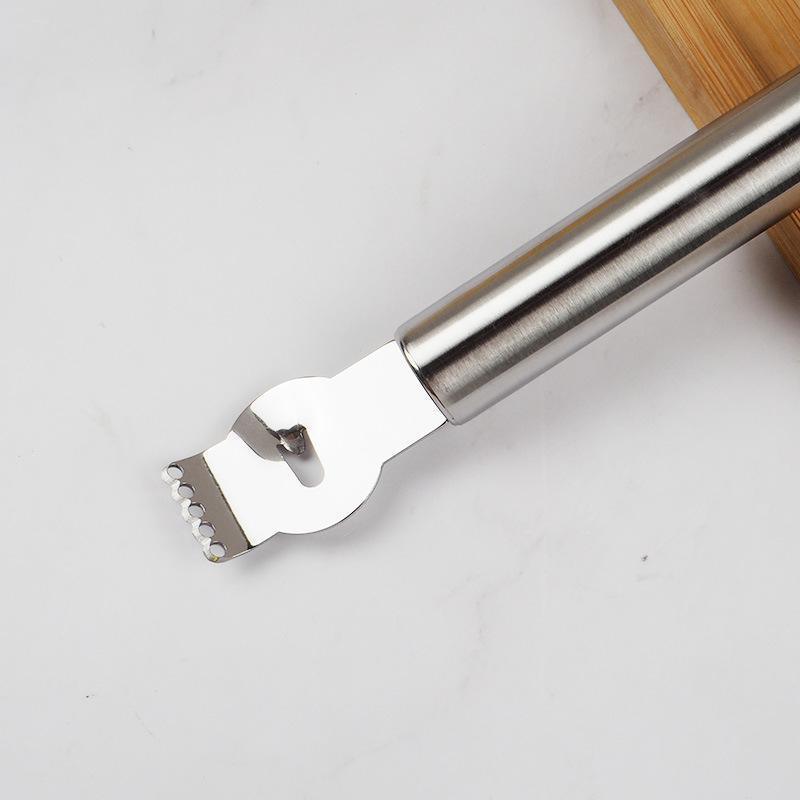 Lemon Zester Grater Knife Tool Stainless Steel with Channel Garnish Citrus Lime - Gold
