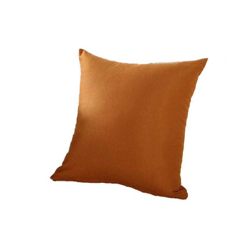 40x40cm Multicoloured Plain Solid Colour Cushion Cover Covers Decorative Pillow Case - Light Purple
