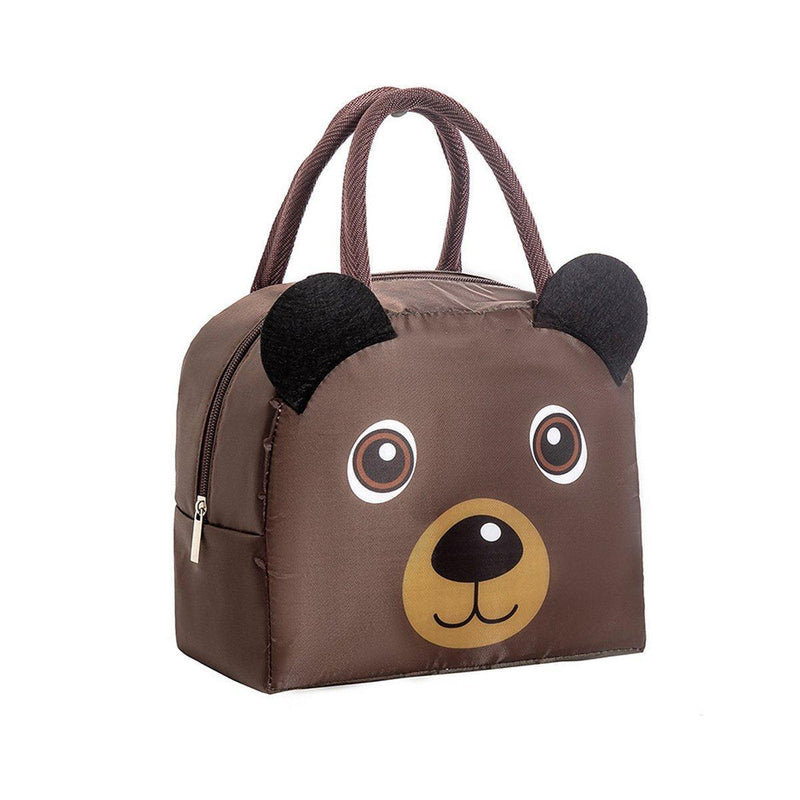 3D Bento Lunch Bag Cartoon Handbag Insulated Food Box Bag for Students LunchTote - Yellow Duck