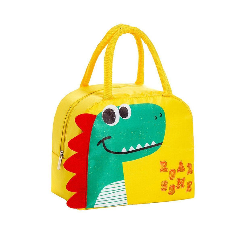3D Bento Lunch Bag Cartoon Handbag Insulated Food Box Bag for Students LunchTote - Yellow Duck