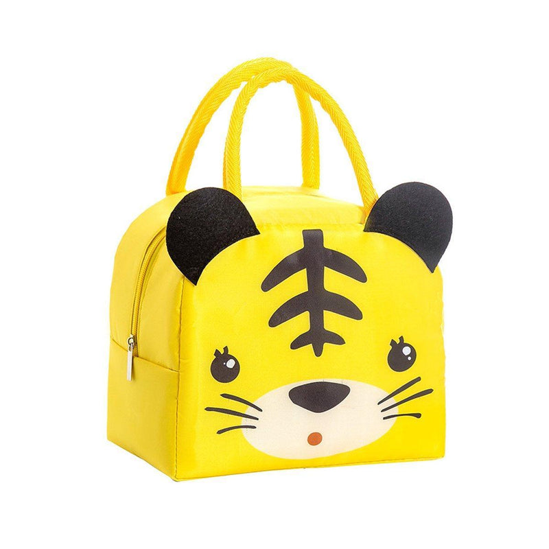 3D Bento Lunch Bag Cartoon Handbag Insulated Food Box Bag for Students LunchTote - Navy Blue Space Bear