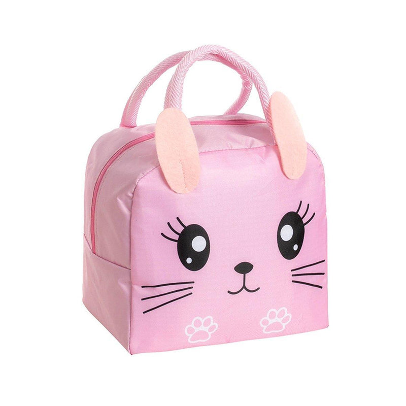 3D Bento Lunch Bag Cartoon Handbag Insulated Food Box Bag for Students LunchTote - Navy Blue Space Bear