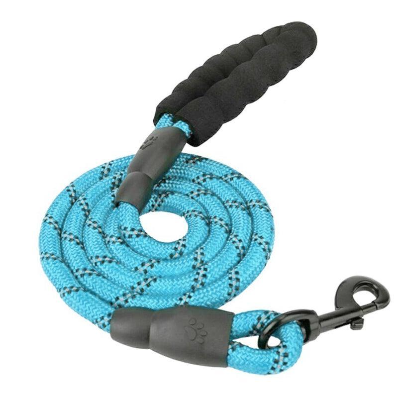 Nylon Training Dog Leash Heavy Duty Pet Products Strong Rope Recall Lead Leashes - Black