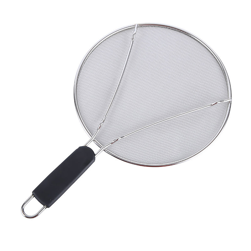 Stainless Steel Mesh Cover Anti Scald Filter Screen Anti Splash Lid For Kitchen - 29cm