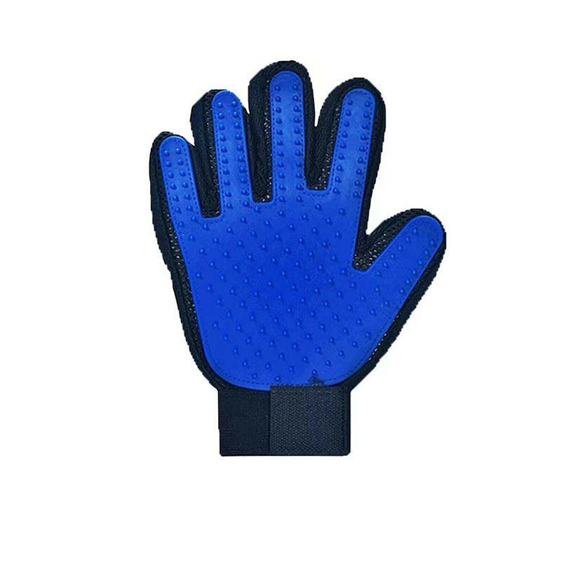 Pet Dog Cat Massage Hair Removal Grooming Comb Touch Cleaning Brush Magic Glove - Red Left Hand