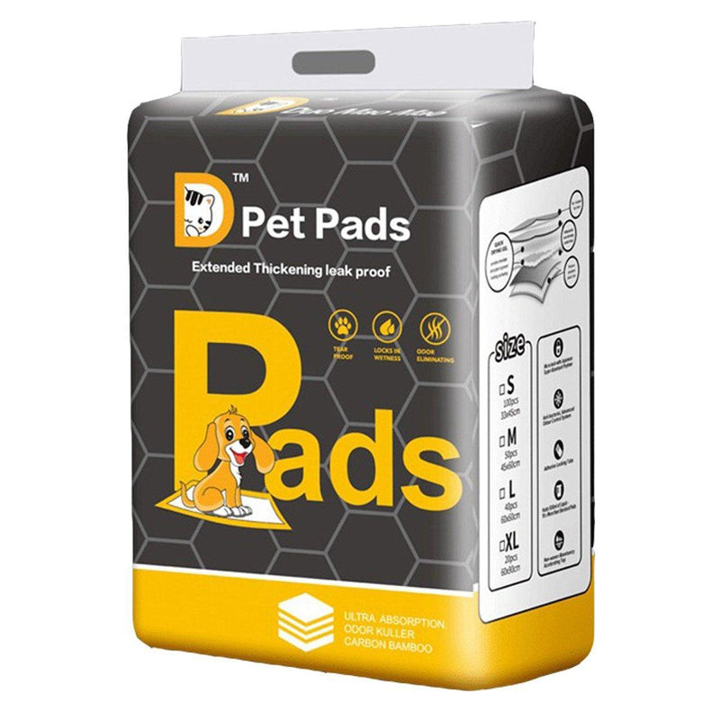 Bamboo Charcoal Deodorant Pet Pads Wholesale for Dogs Cats Fragrant - L-40PCS 60*60cm