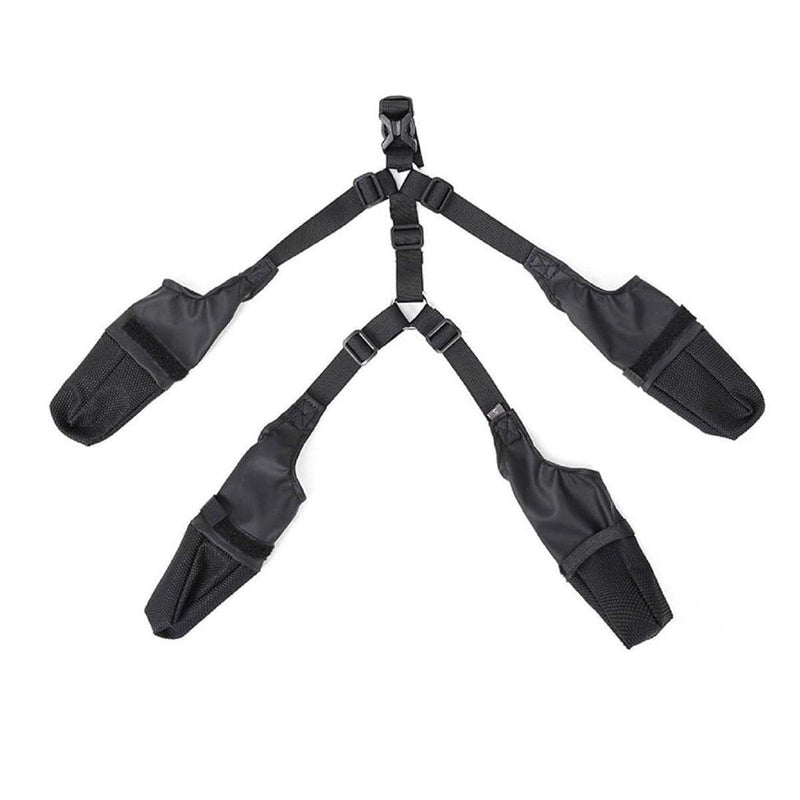Dog Adjustable Suspender Boots Waterproof Dog Shoes Anti-Slip Pet Paw Protector - M