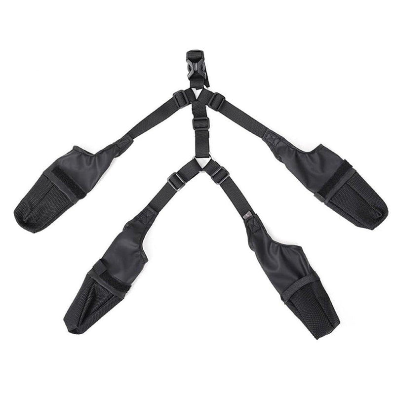 Dog Adjustable Suspender Boots Waterproof Dog Shoes Anti-Slip Pet Paw Protector - M