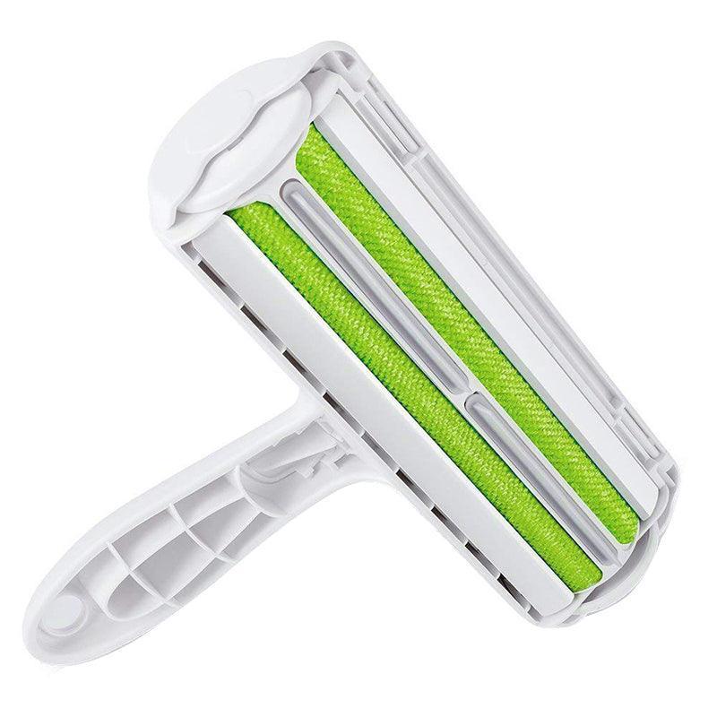 Pet Hair Remover Brush Dog Cat Fur Cleaning Roller Reusable Self Cleaning Tool - Purple