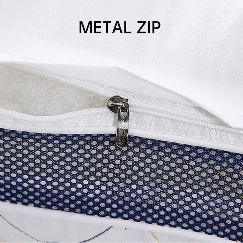 1/2PCS Hotel Style Polyester Fibre Pillow Washable High Rebound Support - 700g