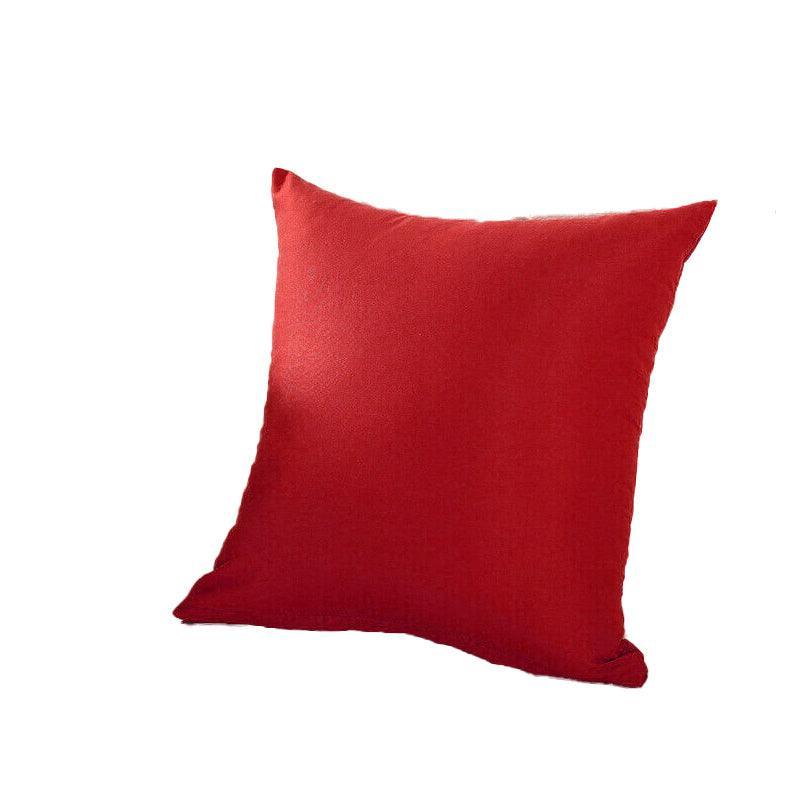 40x40cm Multicoloured Plain Solid Colour Cushion Cover Covers Decorative Pillow Case - Light Coffee