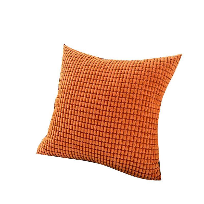 45X45 Plain Solid Colour Cushion Cover Decorative Pillow Case Home Multicoloured - Light Grey