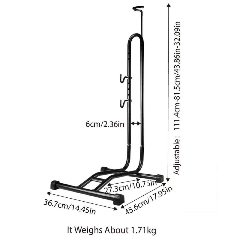 Mountain Bicycle Stand Parking Rack L Shaped Frame Bike Display Maintenance Tool