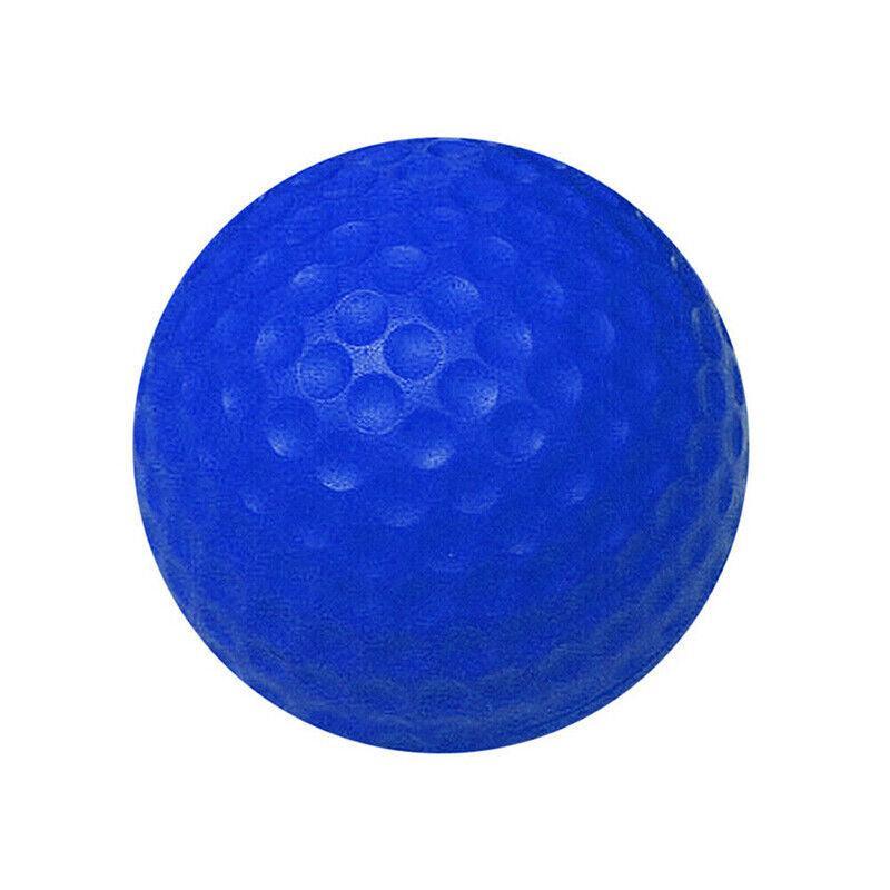 Indoor Outdoor Golf Training Foam Balls 12 Pack PU Soft Practice Accessories - Blue