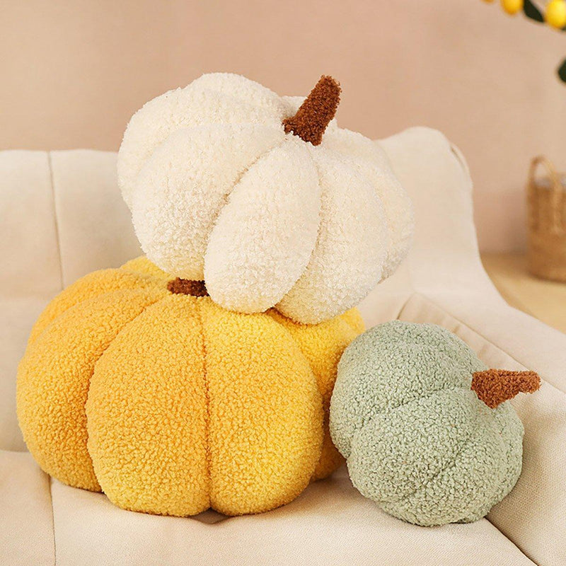 Soft Plush Pumpkin Pillow Cushion Sofa Living Room Bay Window Decor Indoor Toy - Dark Green