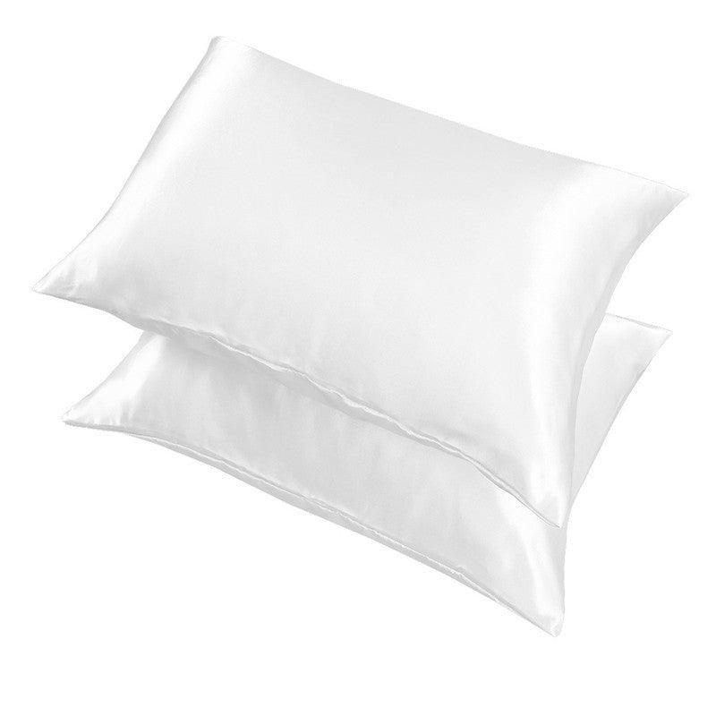 2X Satin Pillow Case Bedroom Pillowcase Cushion Covers Home Decor Luxury Slip - Beige