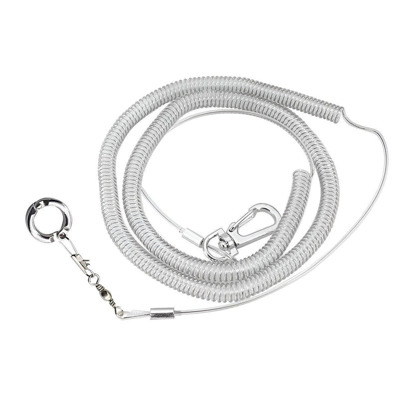 Parrot Leg Ring Anti Slip Bird Anklet Elastic Rope with Alloy Fasteners Supplies - 4mm