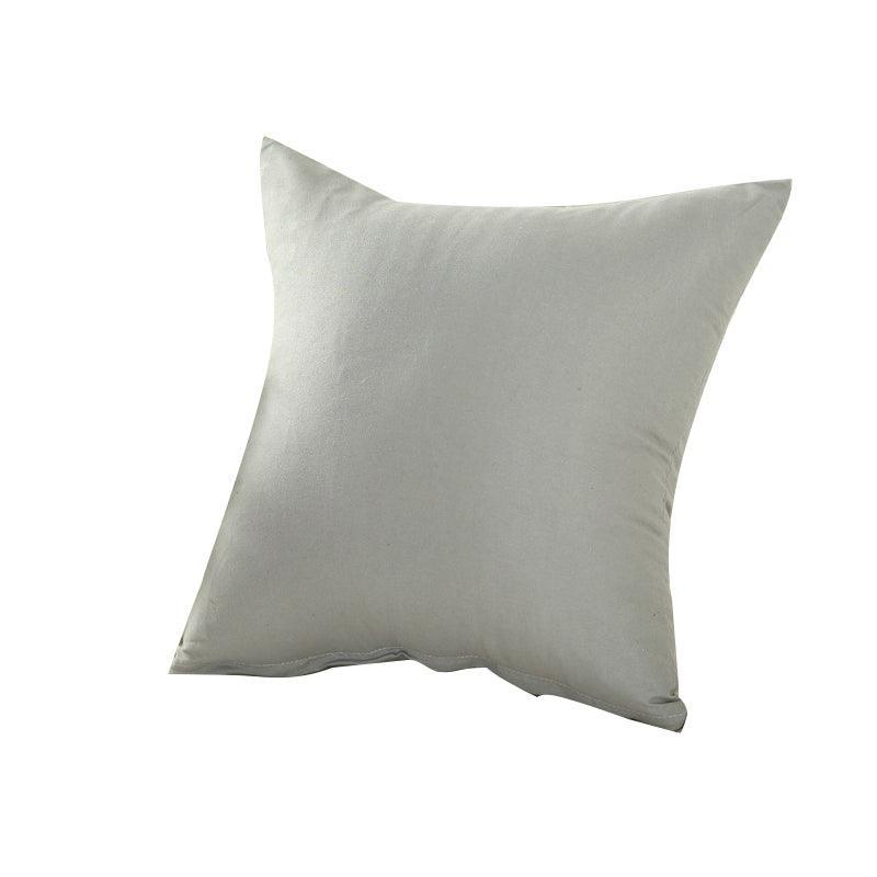 40x40cm Multicoloured Plain Solid Colour Cushion Cover Covers Decorative Pillow Case - White