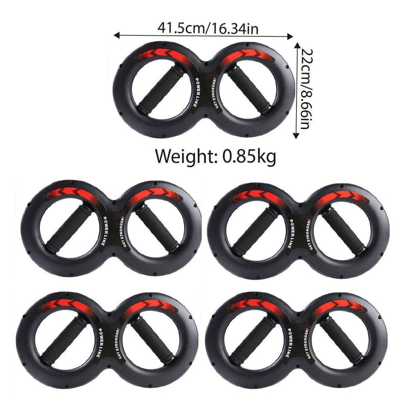 Multifunctional Arm Strength Grip Wrist Power Device Fitness Hand Grip Enhancer - 5kg