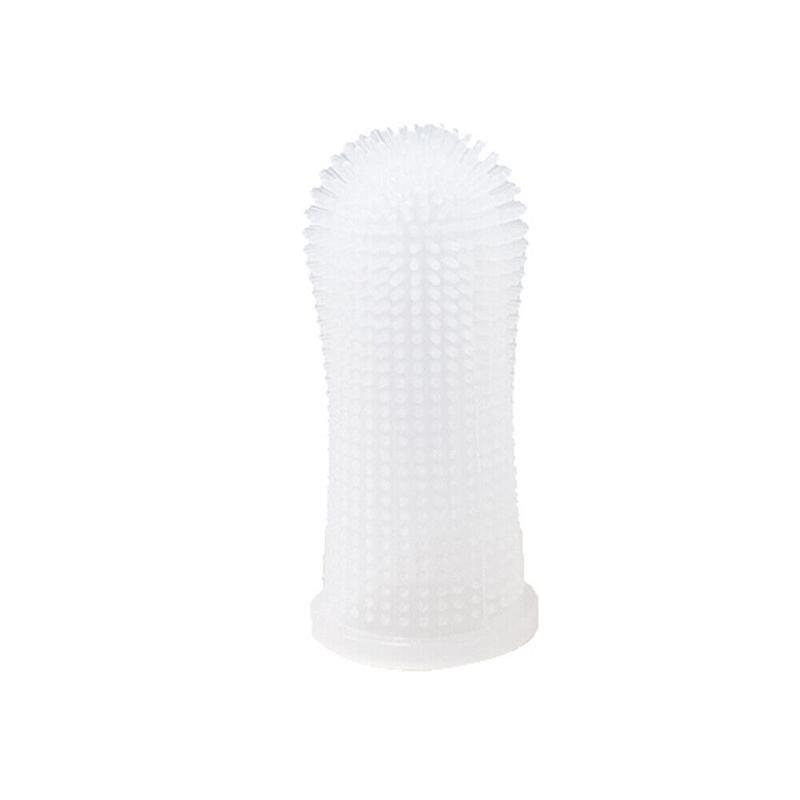 Premium Oral Care Dog Cat Toothbrush Finger Toothbrush Finger Silicone - Blue
