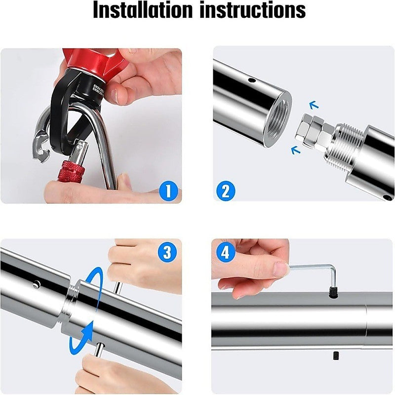 2m Pole Dancing Fitness Pole for Aerial Dance Training at Home