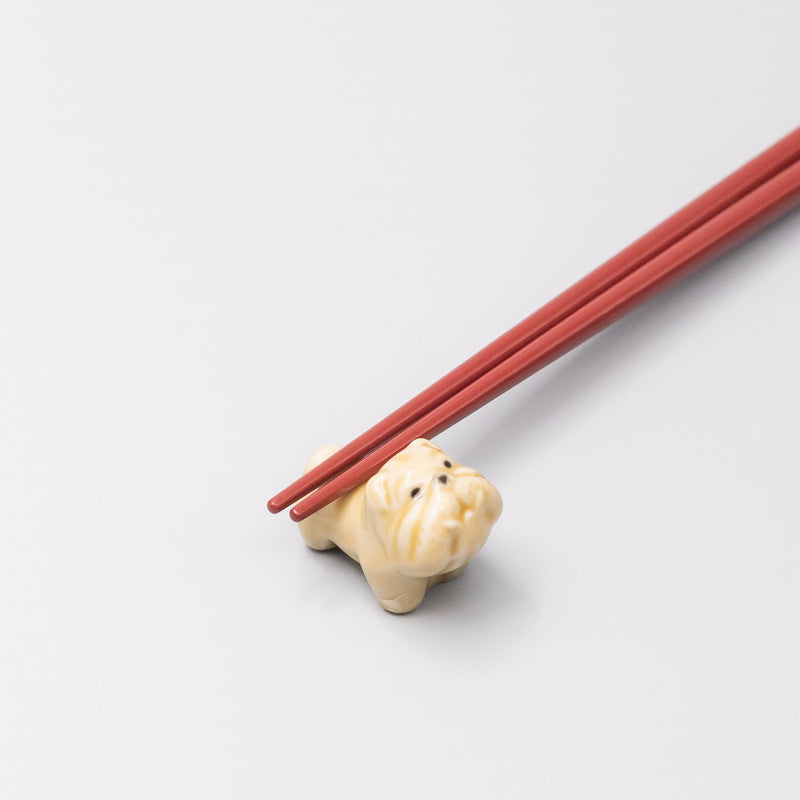 Chopstick Rest Beige Boxer Dog