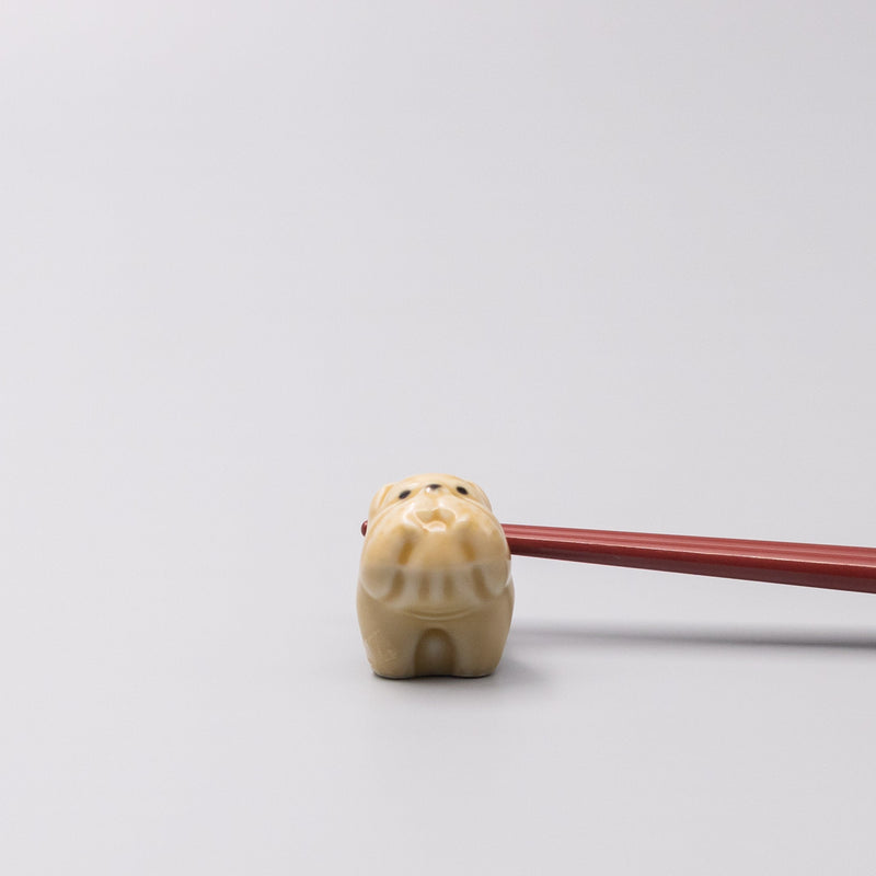 Chopstick Rest Beige Boxer Dog