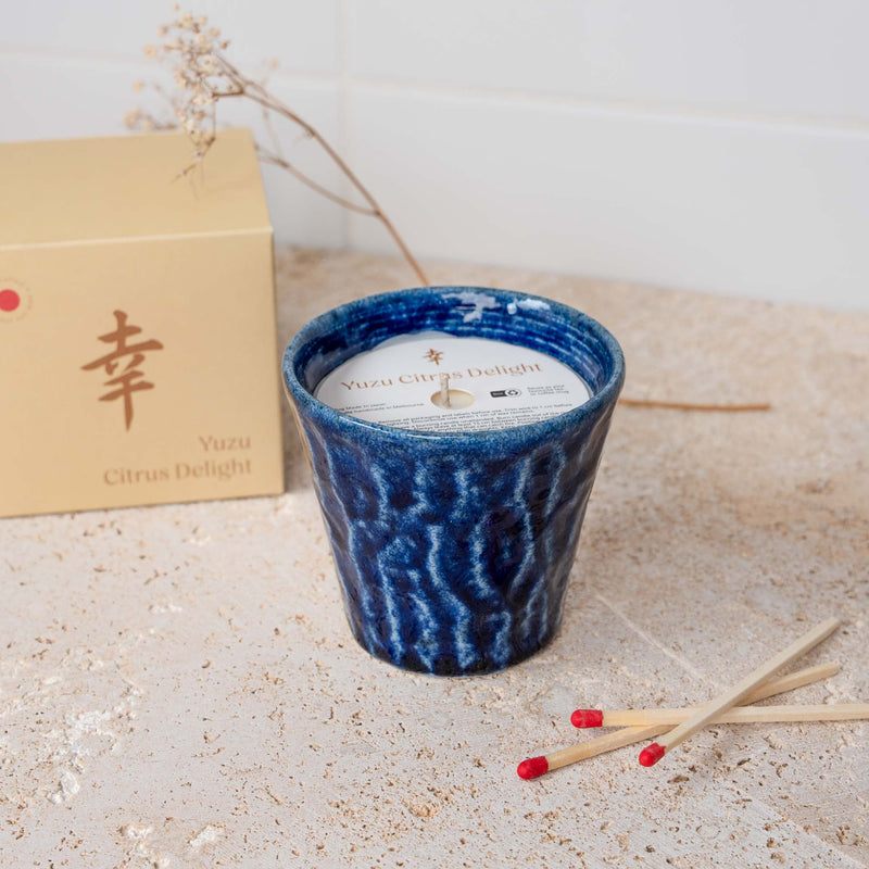 Candle Herbal Mint Blue Ceramic 180g