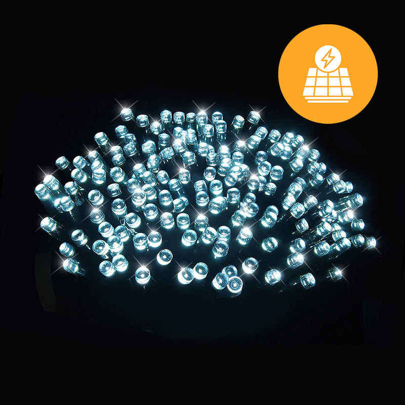 Solar 240 LED Fairy Lights – 11.9m, available in 4 Colors - Multicolor