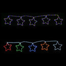 LED Ropelight 5 Stars Chain available in 2 Colors - Multicolor