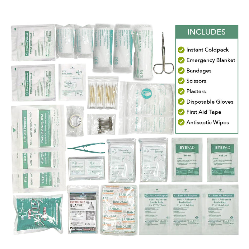 210Pcs Approval Deluxe Medical First Aid Kit