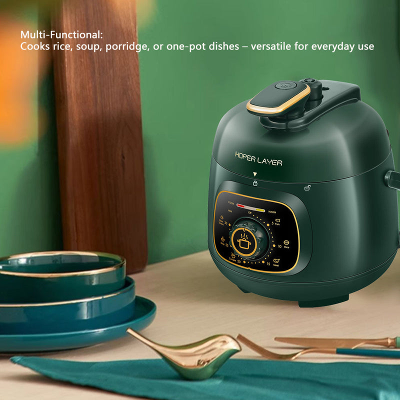 Hoper Layer Mini Electric Pressure Cooker – HL-MP160 3-Cup Small Rice Cooker