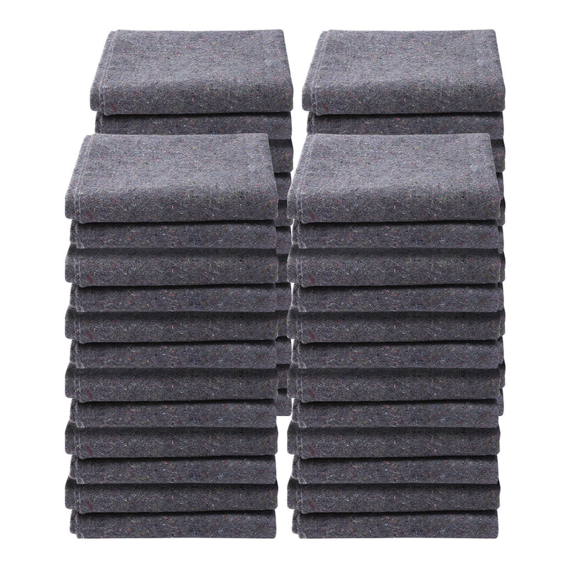 VEVOR Moving Blankets, 72" x 54", 21 lbs/dz Weight, 24 Packs, Professional Recycled Cotton Packing Blanket, Large Heavy Duty Shipping Mover Pads Perfect for Protecting Furniture, Floors, Appliances