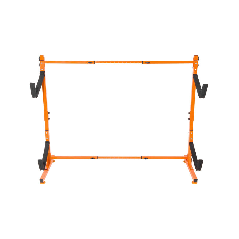 VEVOR Freestanding Kayak Storage Rack, Kayak Stand for 2 Kayak Canoe Paddleboard, Heavy-duty Steel Kayak Hanger Holder with Padded Arms and Adjustable Width, 79.5kg Max Load, for Indoor Outdoor Garage