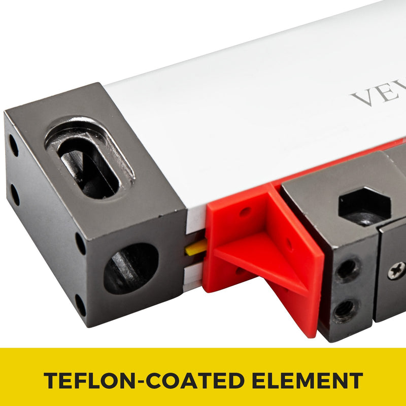 VEVOR 1 Axis Lathe Linear Scale 550mm with Accuracy 0.0002" Optical Length Precision Linear Scale Aluminum Body for Mill Milling Lathe Machine with Accessories (550mm(22"))