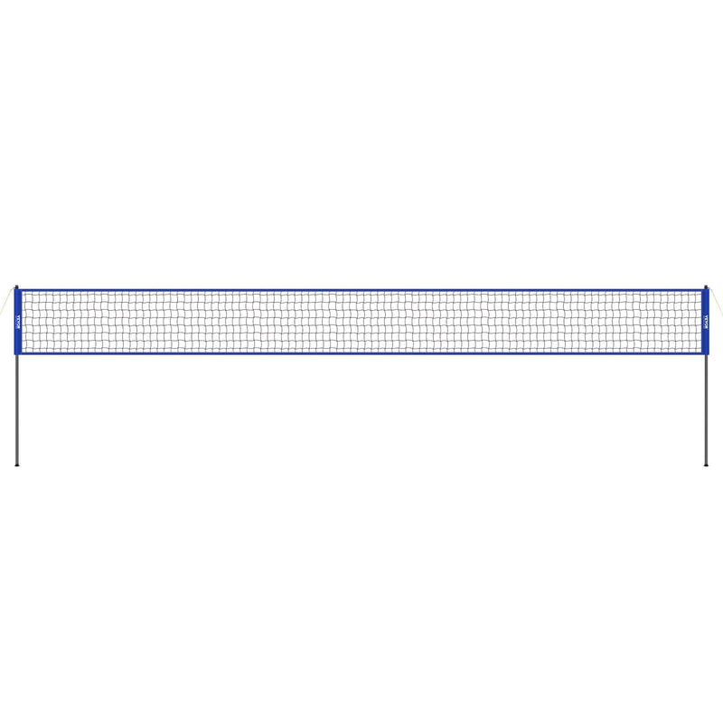 VEVOR Outdoor Portable Volleyball Net System, Adjustable Height Steel Poles, Professional Volleyball Set with PVC Volleyball, Pump, Carrying Bag, Heavy Duty Volleyball Net for Backyard, Beach, Lawn