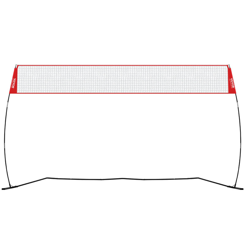 VEVOR Freestanding Volleyball Training Net for Indoor or Outdoor Use, Adjustable Height Portable Net System with Carrying Bag, Professional Volleyball Practice Trainer for Hitting or Serving Drills